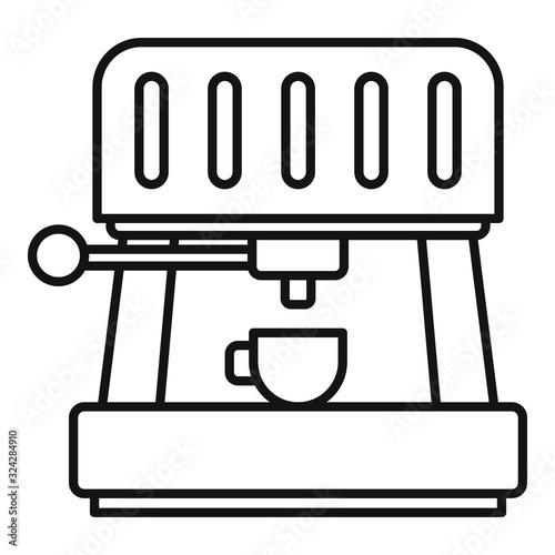 Americano coffee machine icon. Outline americano coffee machine vector icon for web design isolated on white background