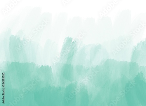 Water color  green  white background  used as a background in the wedding and other tasks.