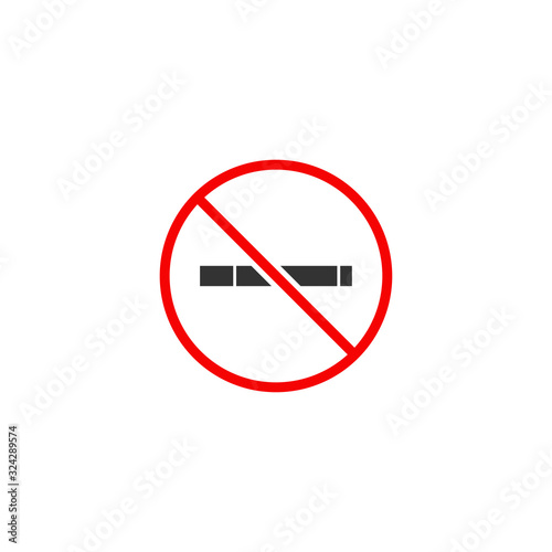 Free Download No Smoking Sign Icon Design Vector - GFXLoad