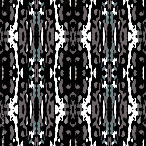 Watercolor Staining. Ikat, Tie Dye Seamless 