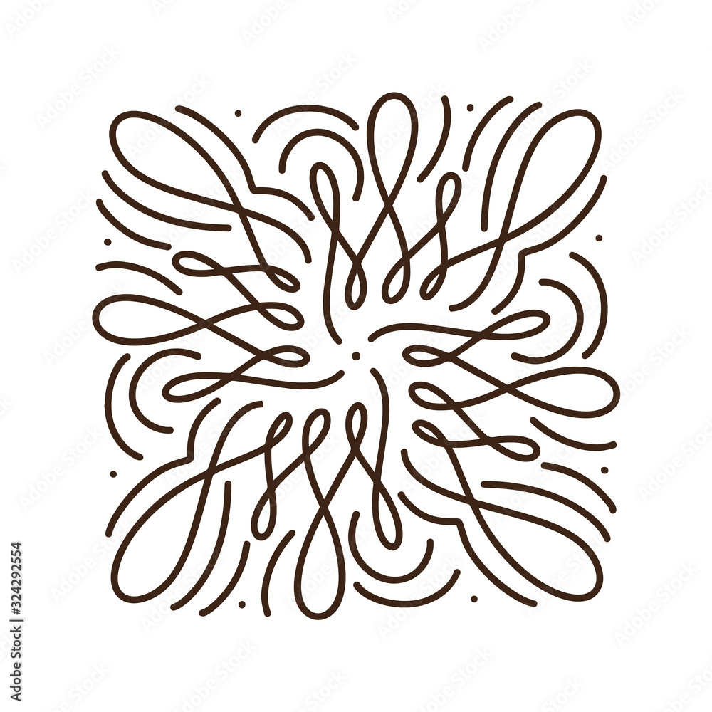 Flourish monoline vector frame illustration. Hand drawn calligraphy style vintage ornament for logo, invitation, wedding, gifts, photos, monogram. Floral Simple beautiful card Flourish monoline vector frame illustration. Hand drawn calligraphy style vintage ornament for logo, invitation, wedding, gifts, photos, monogram. Floral Simple beautiful card