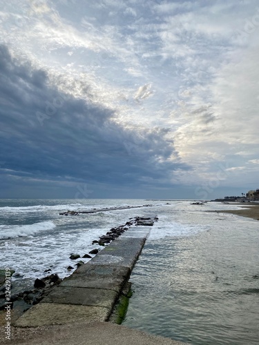 Beach in Anzio  Rome  Italy