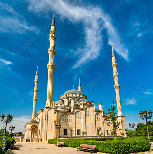 The Heart of Chechnya Mosque in Grozny, Russia photo