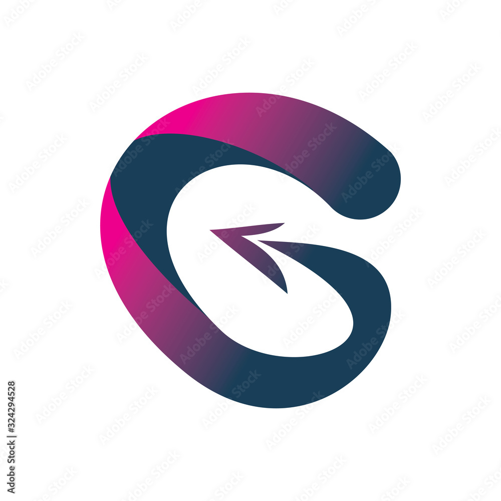 letter g color circle arrow logo design letter g color circle arrow logo design