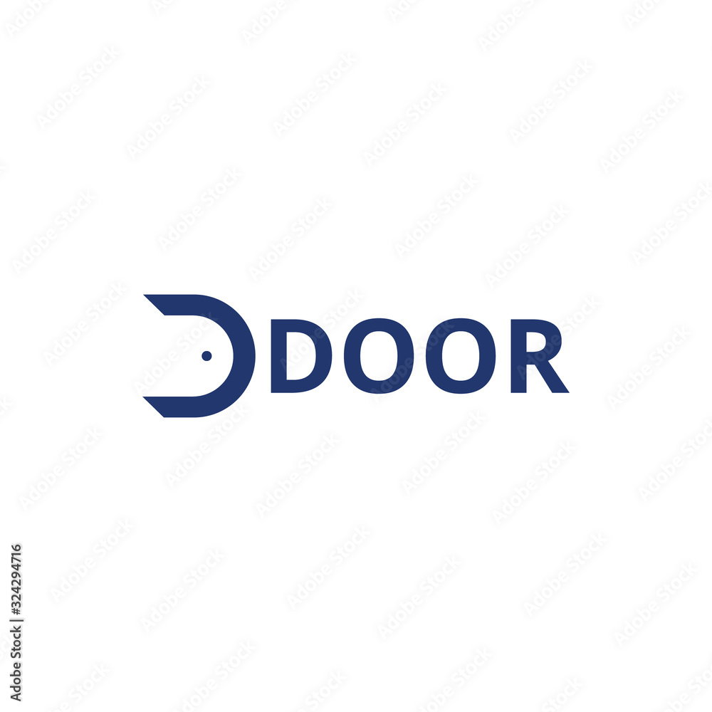 Door logo design vector inspiration Door logo design vector inspiration