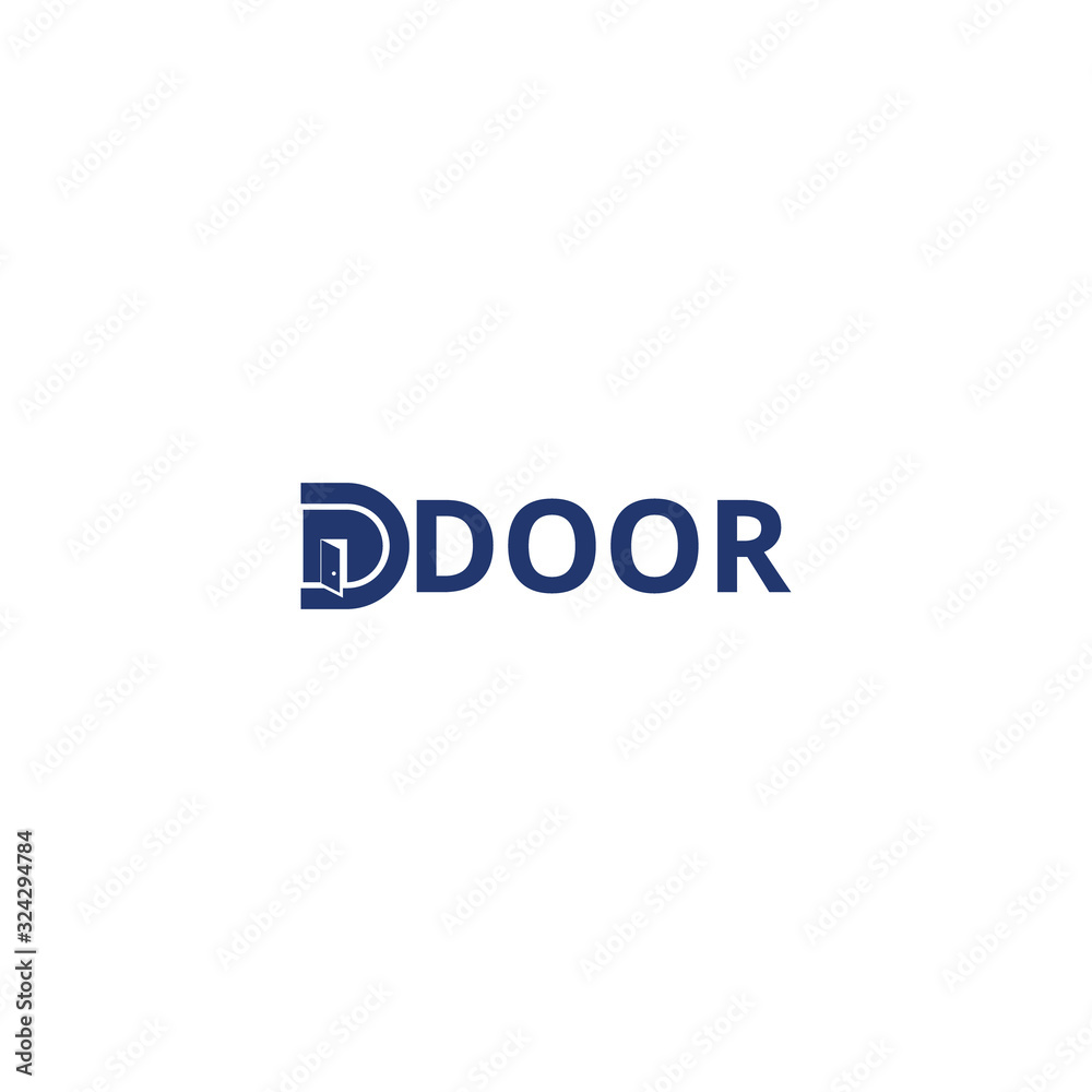 Door logo design vector inspiration Door logo design vector inspiration