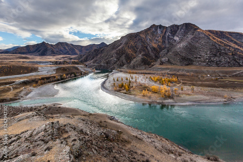Autumn Altai Republic Katun river Chuya tract