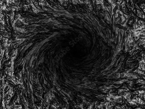 Black hole background - monochrome  illustration