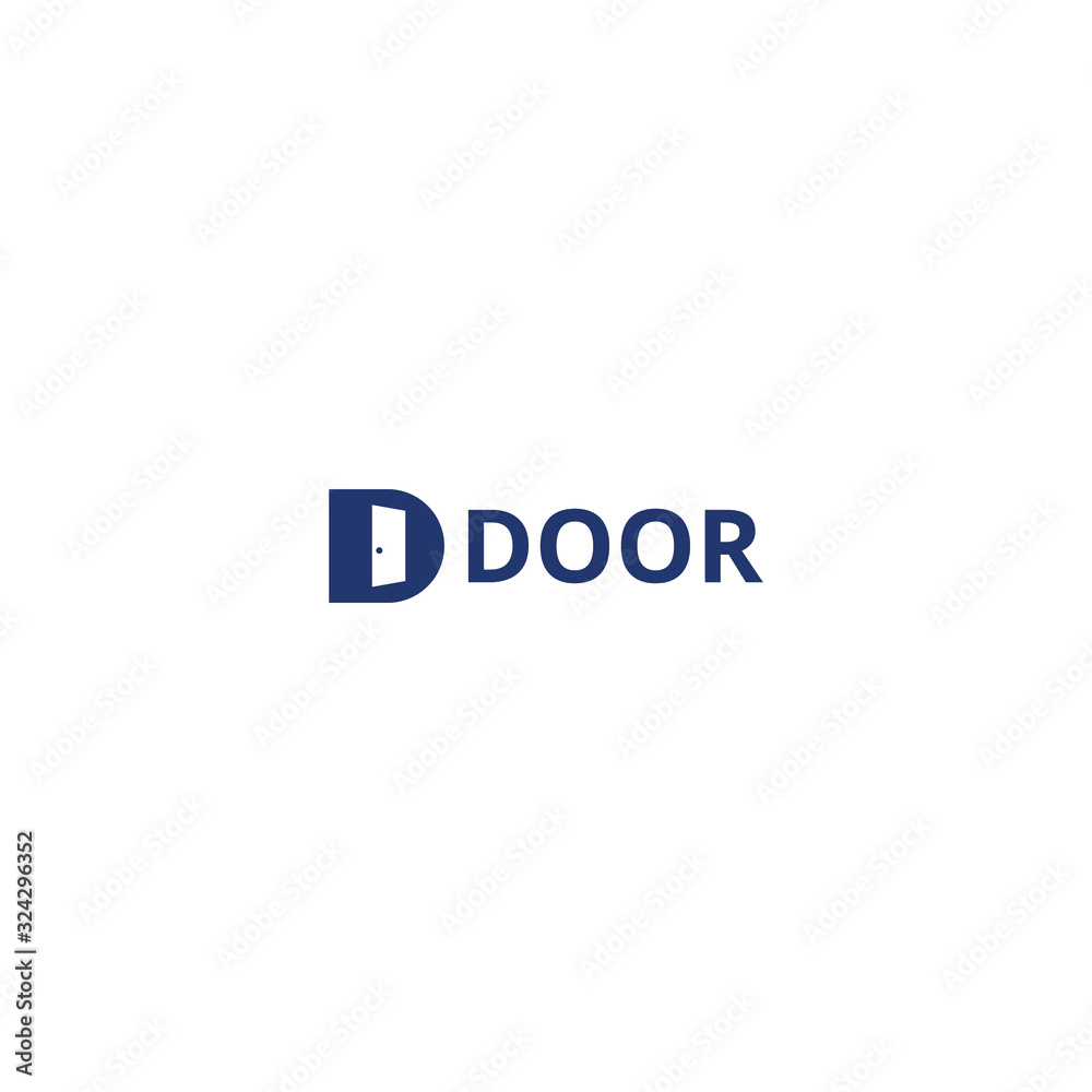 Door logo design vector inspiration Door logo design vector inspiration