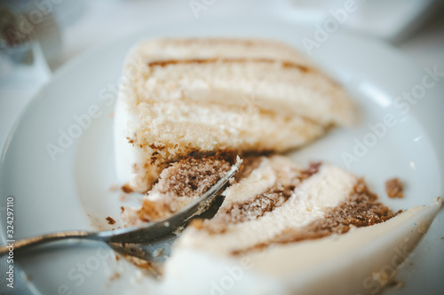 piece of cake with cream