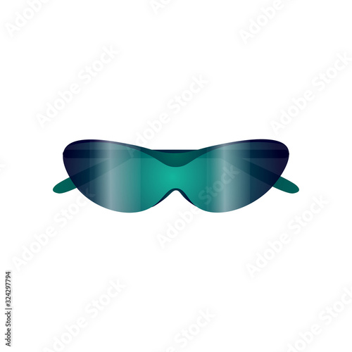 Sport gradient blue green sunglasses for beach sport