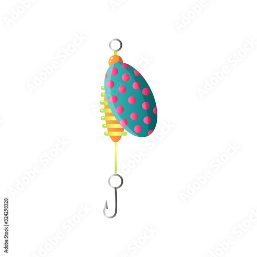 Balance striped insect fishing bait with steel hook