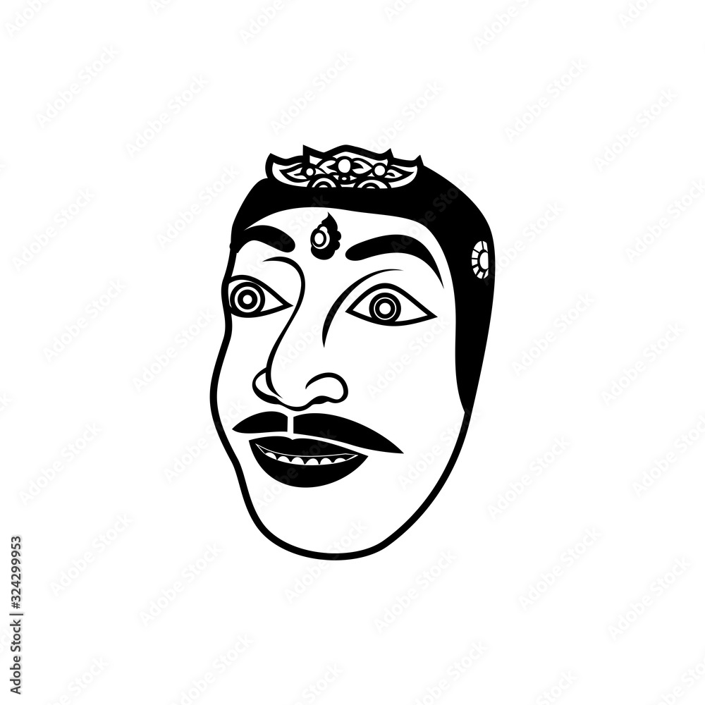 traditional mask Illustrations design black vector traditional mask Illustrations design black vector