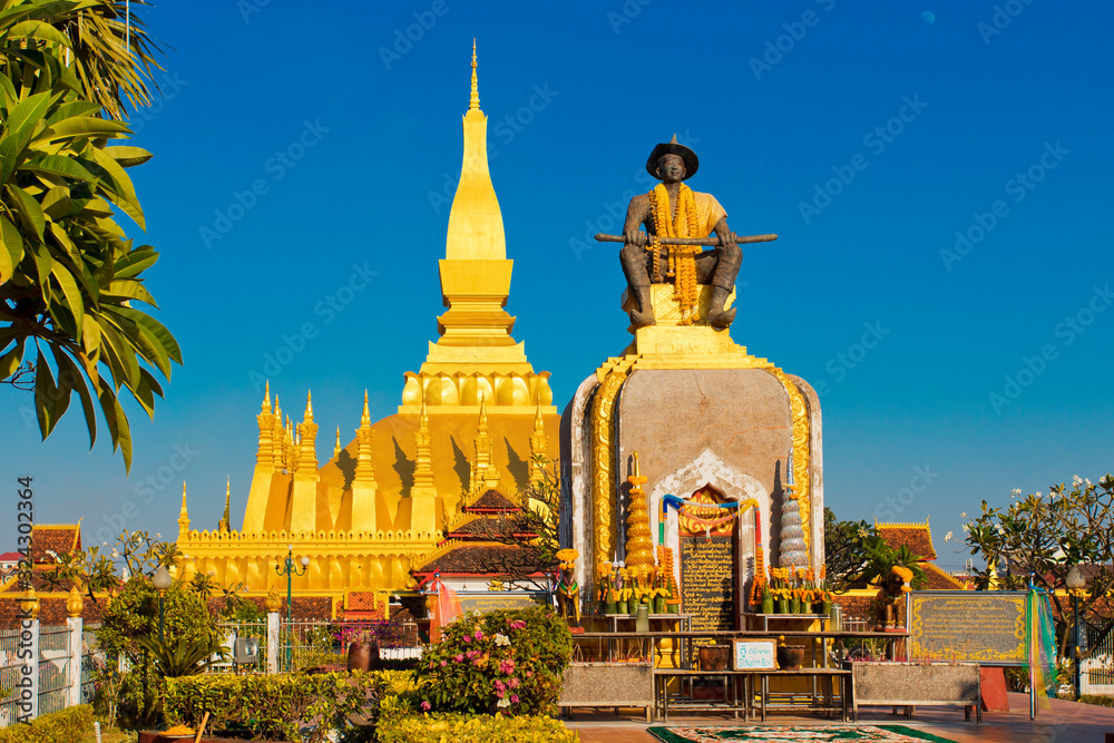 Naklejka premium Vientiane Laos capital