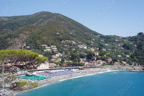 Italy , La Spezia, Bonassola sea village near Cinque Terre - Beach and sea