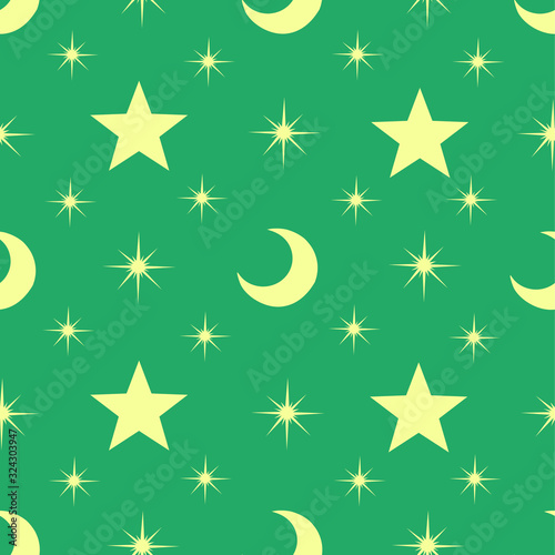 moon & star pattern