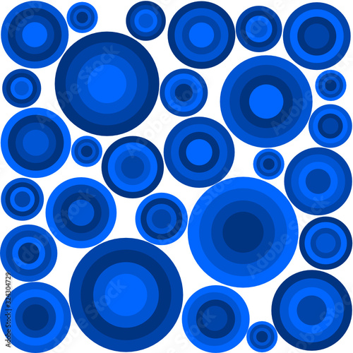 blue abstract circle pattern background