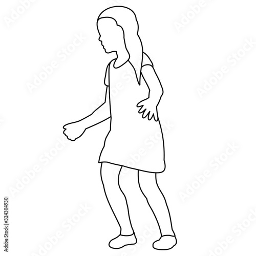 line drawing of a dancing woman on a white background