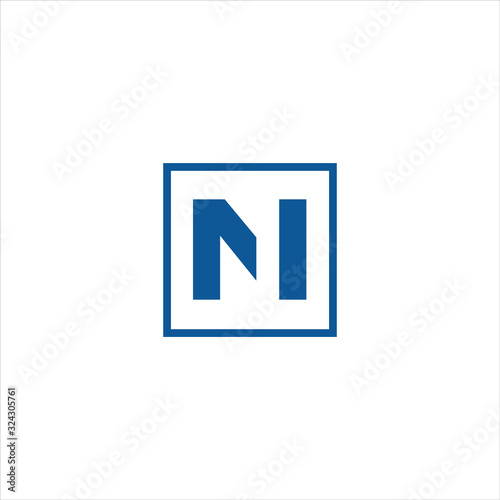 Initial letter mn or nm logo design template