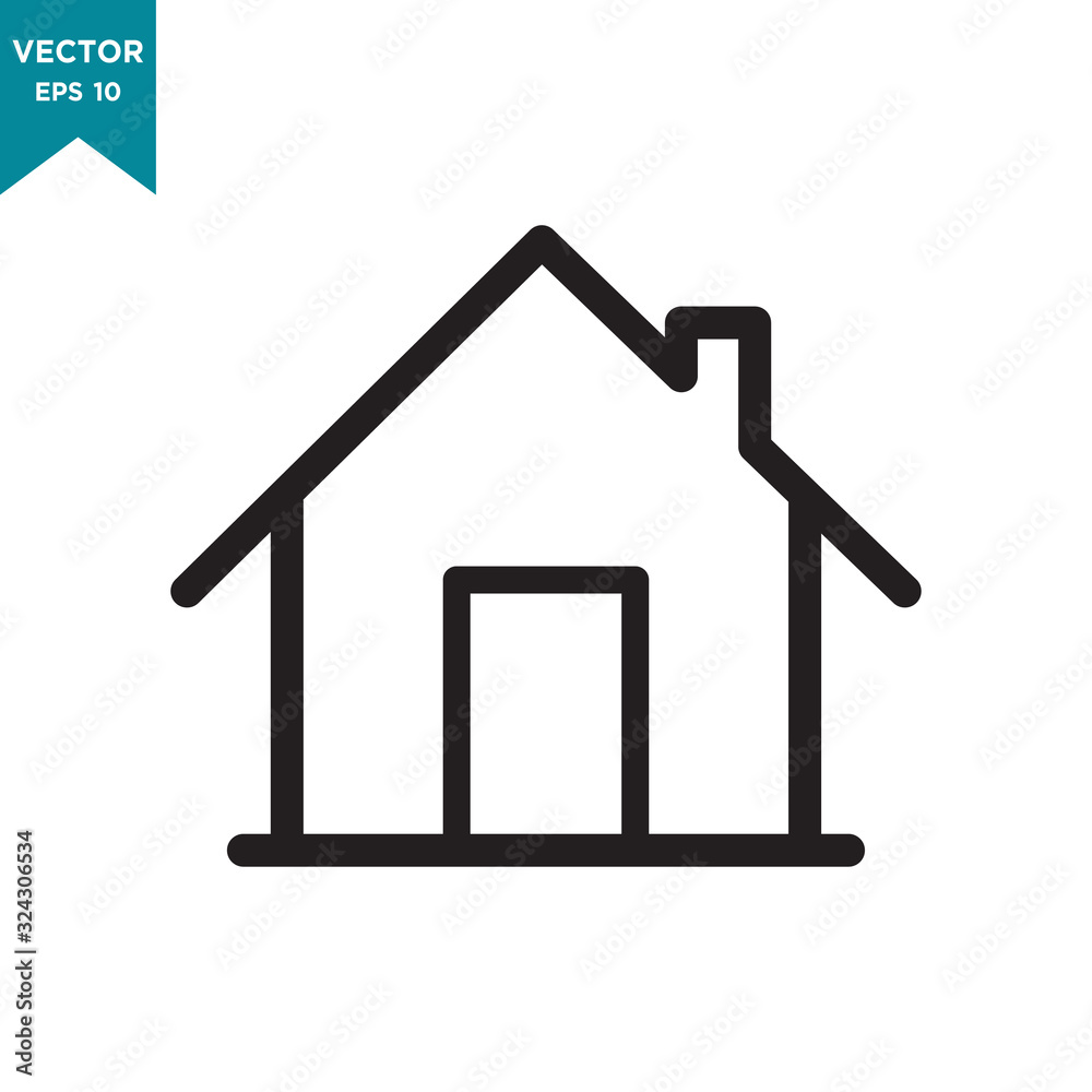 house vector icon in trendy flat design house vector icon in trendy flat design