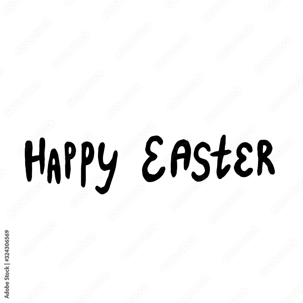 Happy easter spring graphic elements,vector set. Lettering, egg, branch Happy easter spring graphic elements,vector set. Lettering, egg, branch