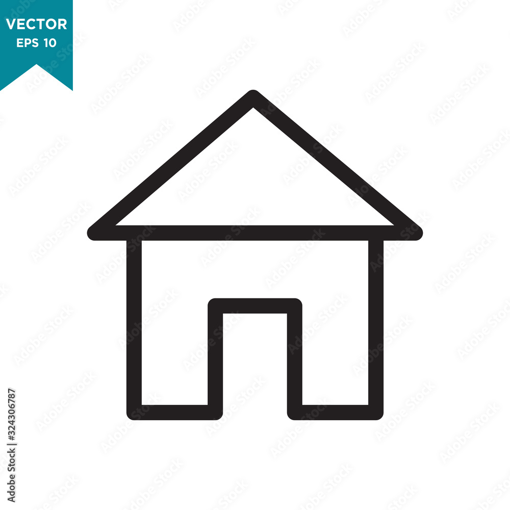 house vector icon in trendy flat design 