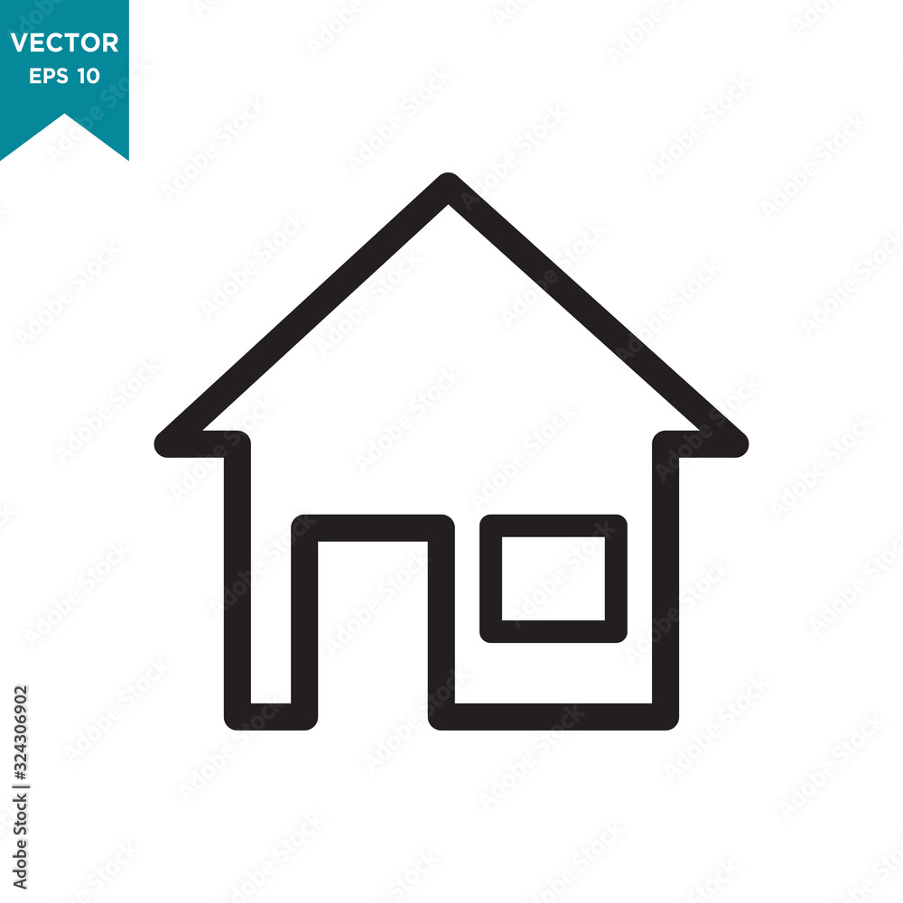 house vector icon in trendy flat design 
