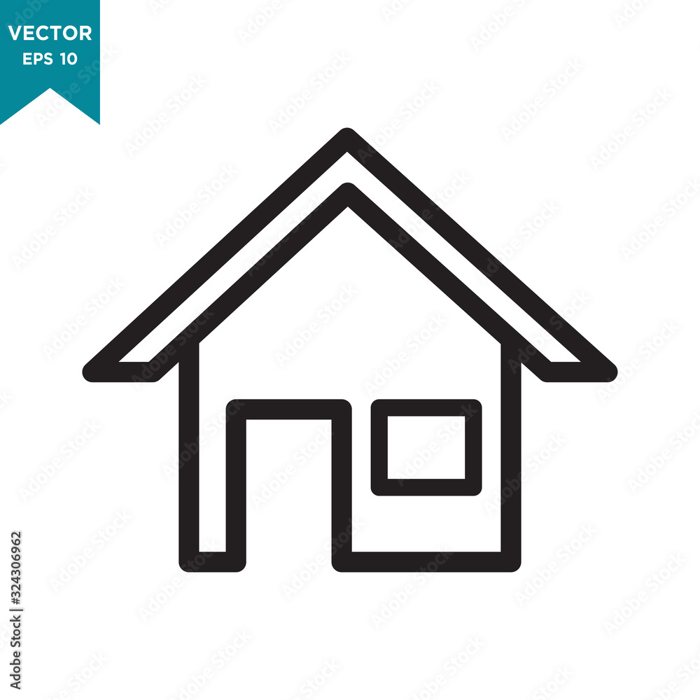 house vector icon in trendy flat design house vector icon in trendy flat design
