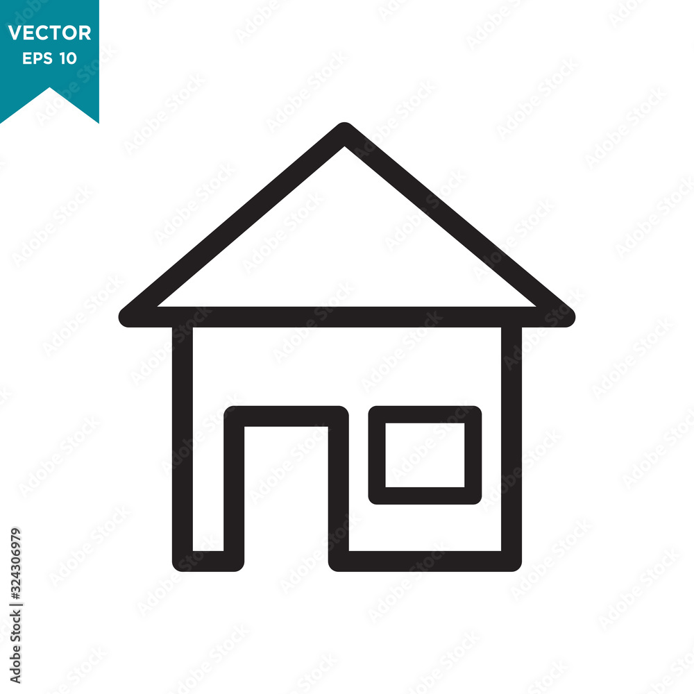 house vector icon in trendy flat design house vector icon in trendy flat design