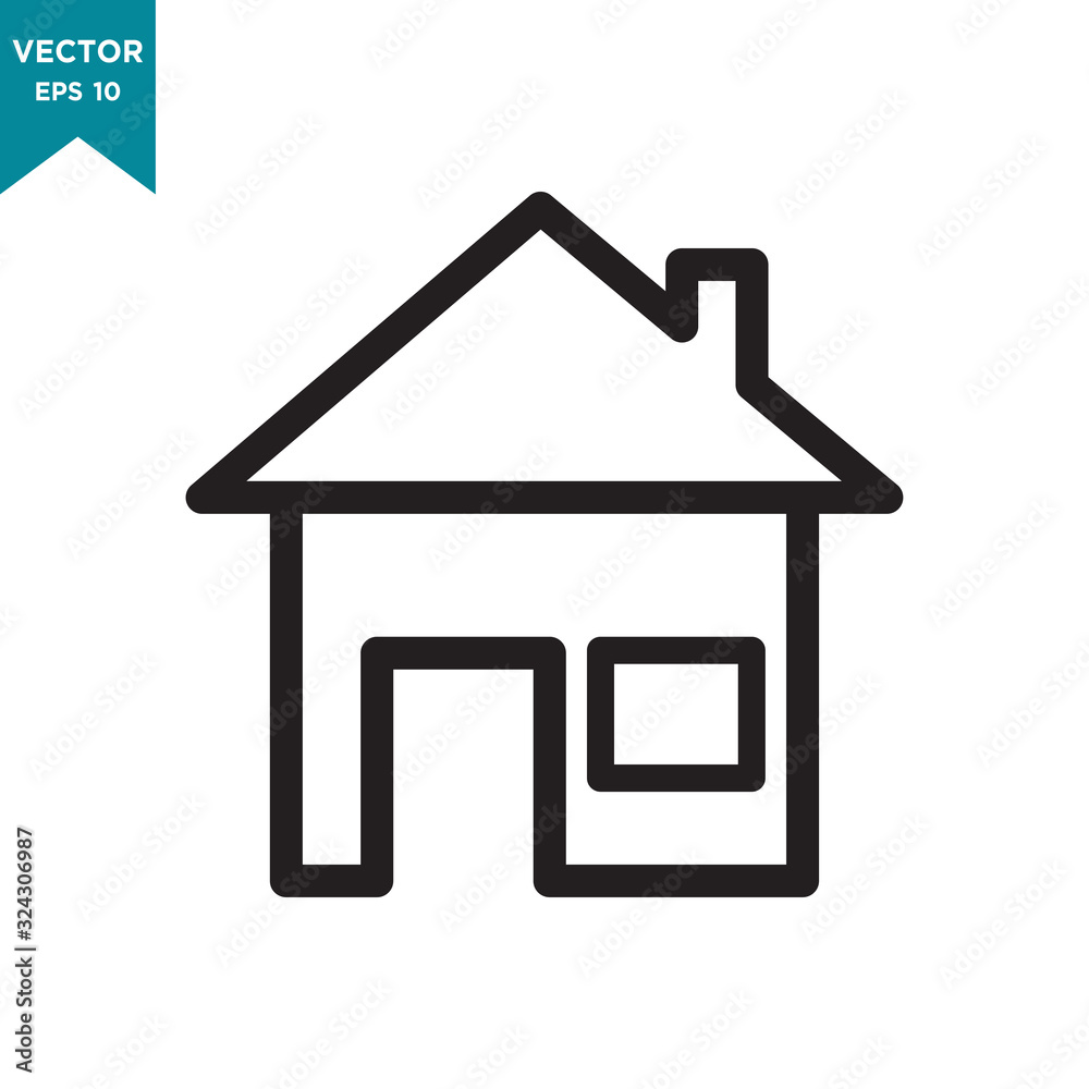 house vector icon in trendy flat design house vector icon in trendy flat design