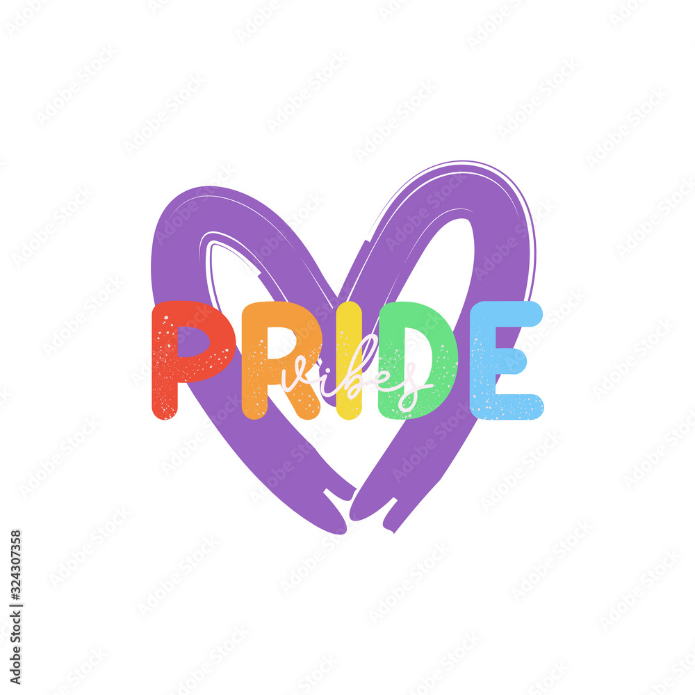 Cute LGBTQ pride print. Colorful design elements and typography. Vector hand drawn illustration and lettering. Cute LGBTQ pride print. Colorful design elements and typography. Vector hand drawn illustration and lettering.