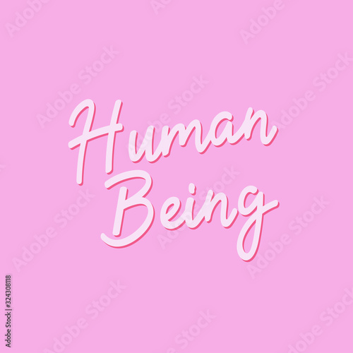 LGBTQ pride print with lovely typography. Vector hand drawn lettering.