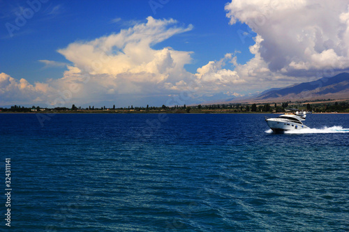 Issyk-Kul Lake Kyrgyzstan - unique colors