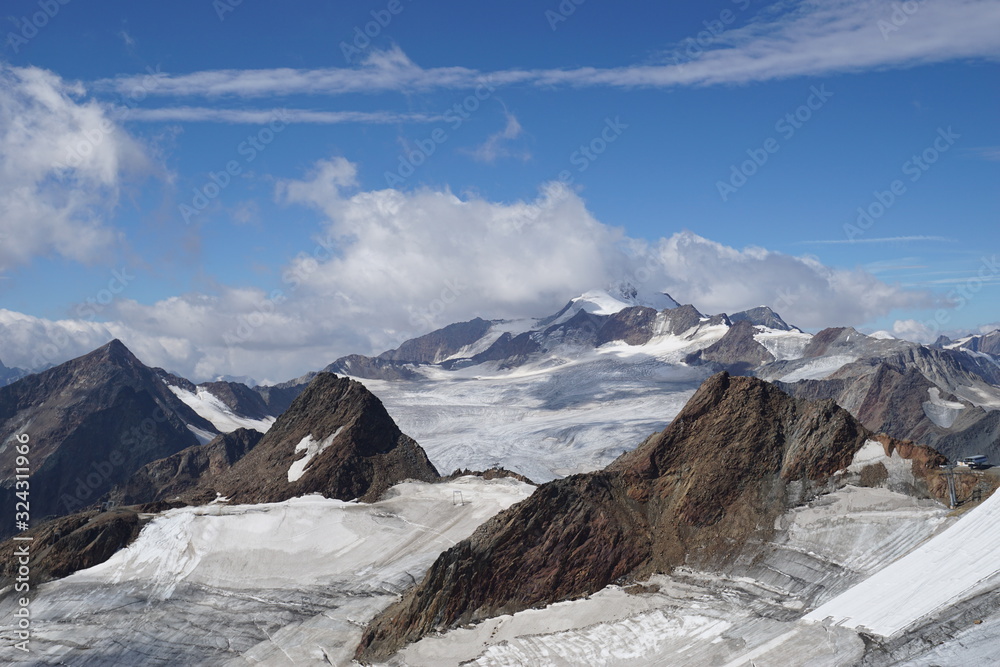 Gletscher in den Alpen 