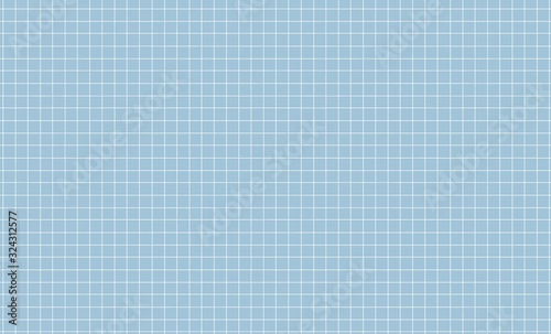 sheet of paper, seamless texture of graph paper, grid paper sheet, white straight lines on blue background, Illustration business office and the bathroom wall. abstract texture background.