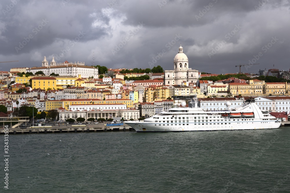 Cruise ship Star Breeze alongside in Portugal