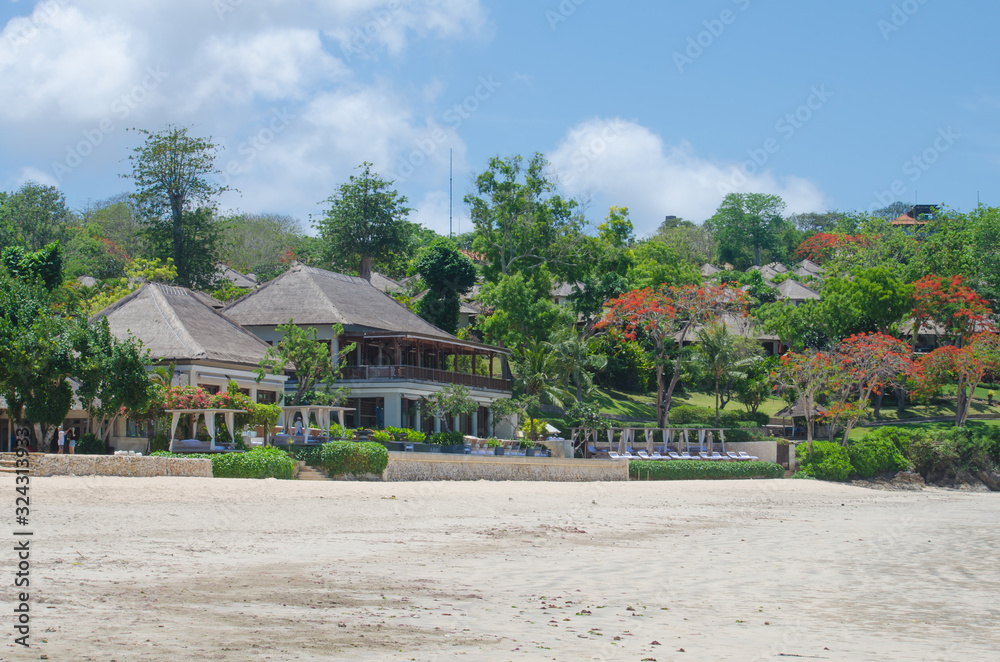 Beach in Jimbaran on the island of Bali