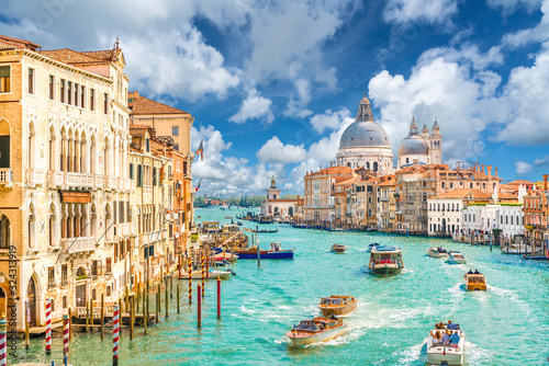 Grand Canal and Basilica Santa Maria della Salute, Venice, Italy © Balate Dorin