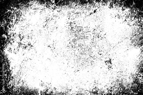 Grunge black and white texture. Pattern of an old worn surface. Dirty city background
