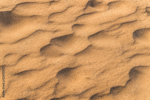 Sand texture formed by the wind