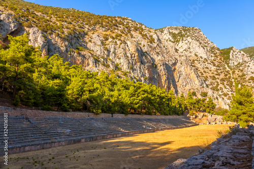 Ancient Greek Stadium at the Foot of the Mountain