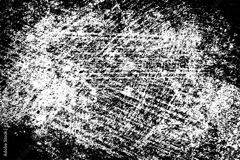 Obraz premium Grunge black and white texture. Pattern of an old worn surface. Dirty city background