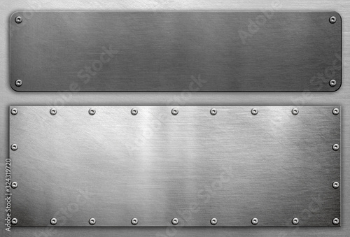 Riveted metal sign polished frame
