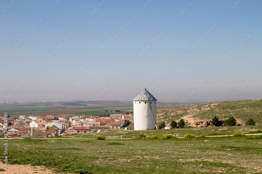 Old tower mill in Campo de Criptana, Spain Old tower mill in Campo de Criptana, Spain