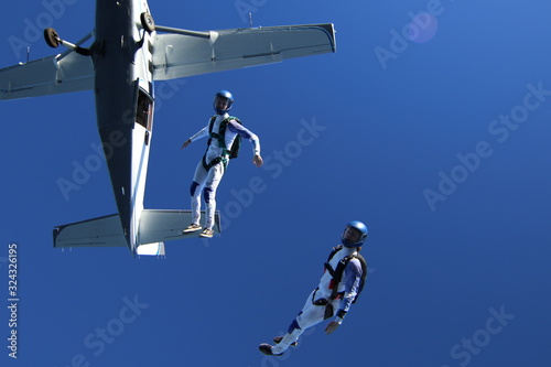 Skydivers over Deland Florida
