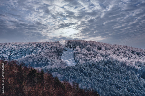 Ski slope in the Aspromonte National Park.
