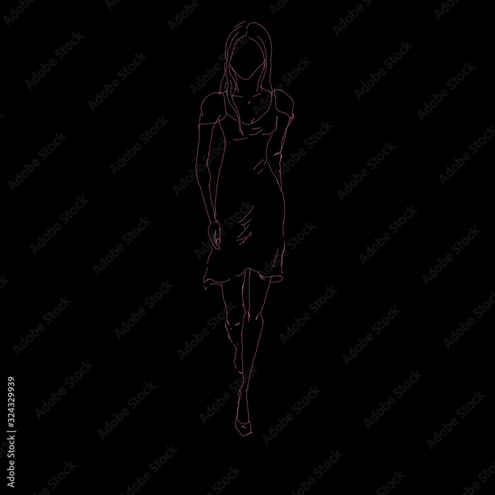 Fototapeta premium Kobieta w sukience 