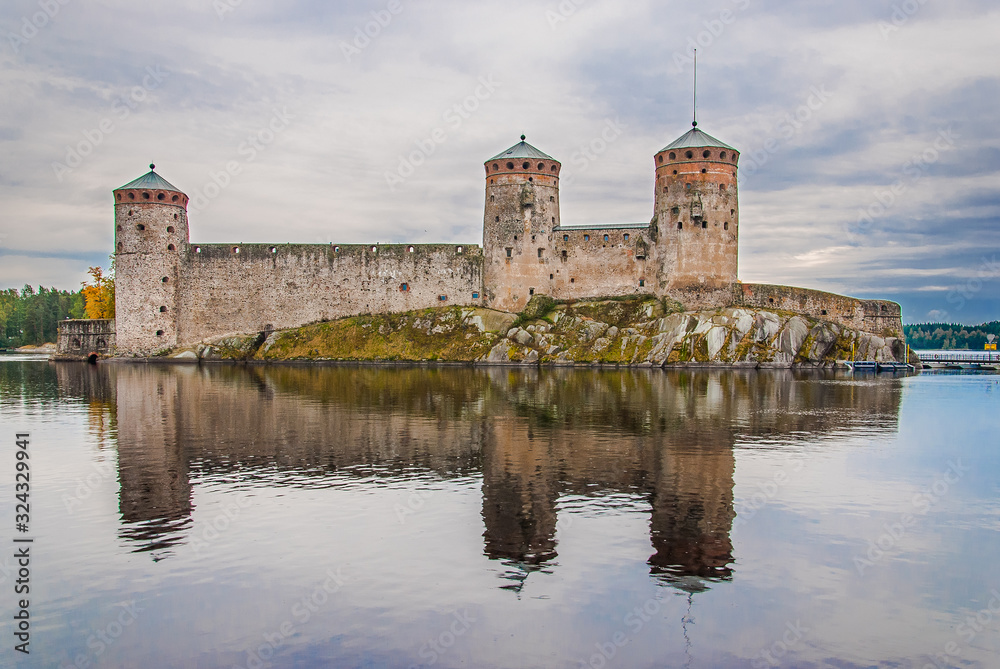 Olavinlinna castle in Savonlinna, Finland