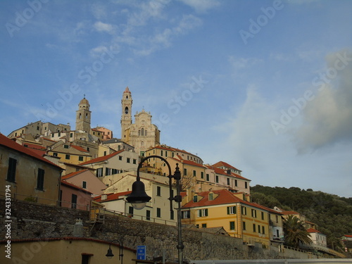 Cervo ligure, Italy – 02/13/2020: The village of Cervo on the Italian Riviera in the province of Imperia, Liguria, Italy photo
