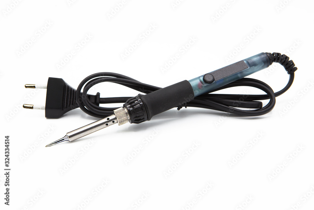 Soldering equipment isolated on white background Soldering equipment isolated on white background